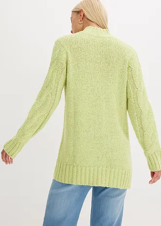 Pull en maille torsadée • vert menthe • Boutique bonprix