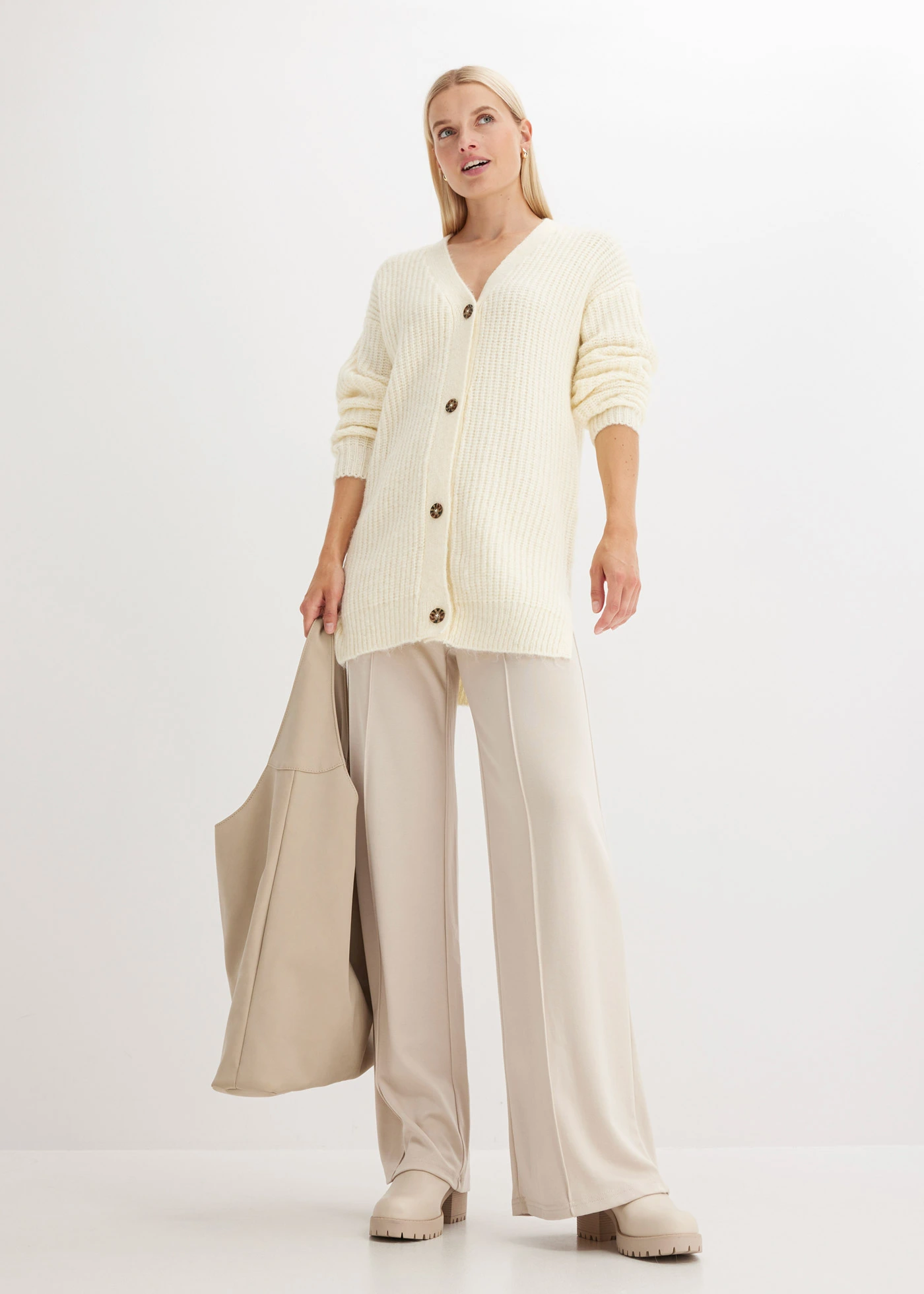 Vest met wol • crèmewit • bonprix online shop