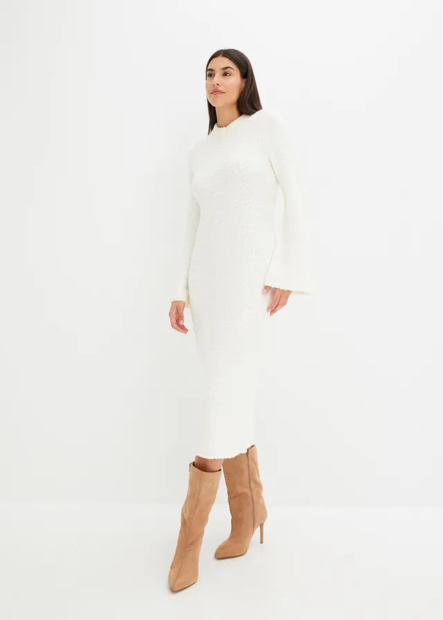 Robe en maille bouclette • écru • product-page.page-title-suffix