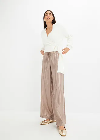 Zavinovací svetr s doplňkem • přírodní bílá • bonprix obchod