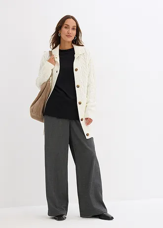 Longsleeve in een katoenmix • zwart • bonprix online shop