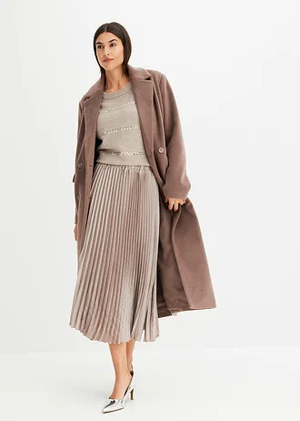 Boxy trui met pailletten • natuursteen gemêleerd • bonprix online shop