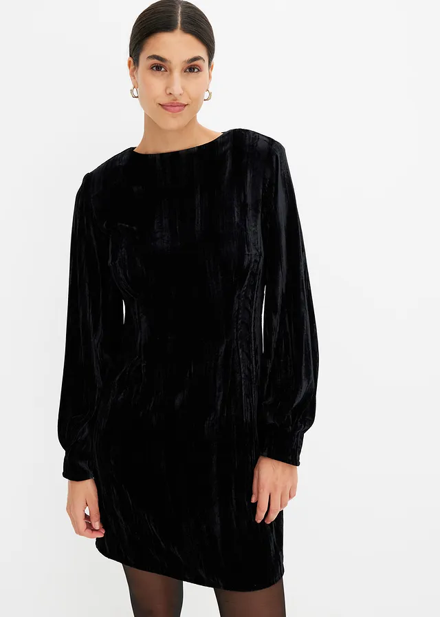 Robe courte en velours • noir • product-page.page-title-suffix