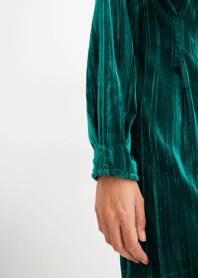 Robe courte en velours • vert aventurine • product-page.page-title-suffix