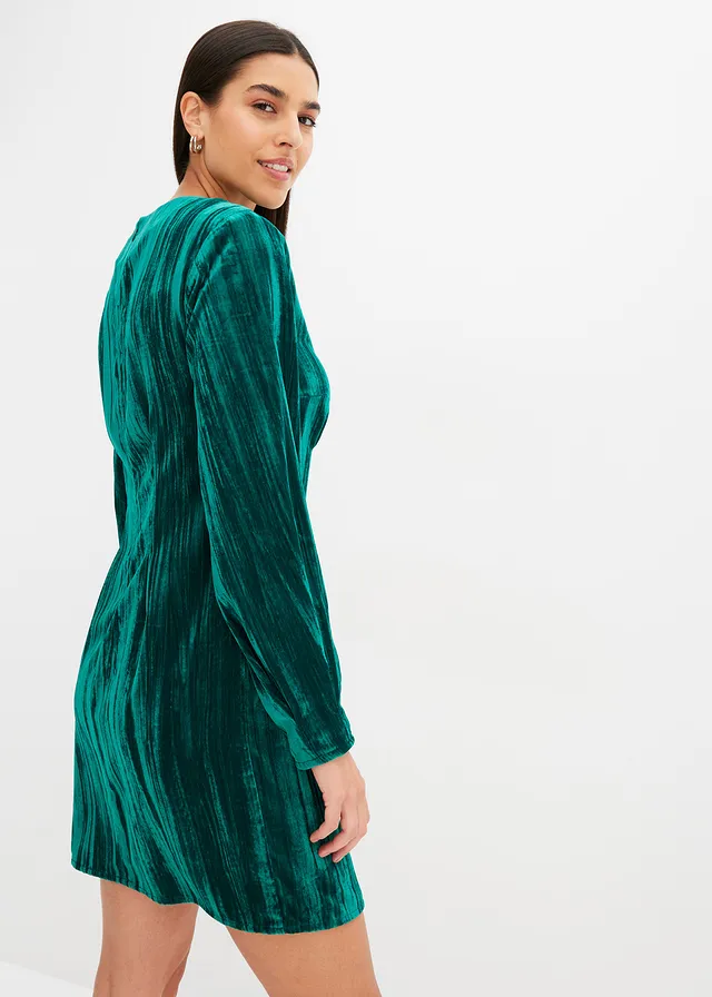 Robe courte en velours • vert aventurine • product-page.page-title-suffix