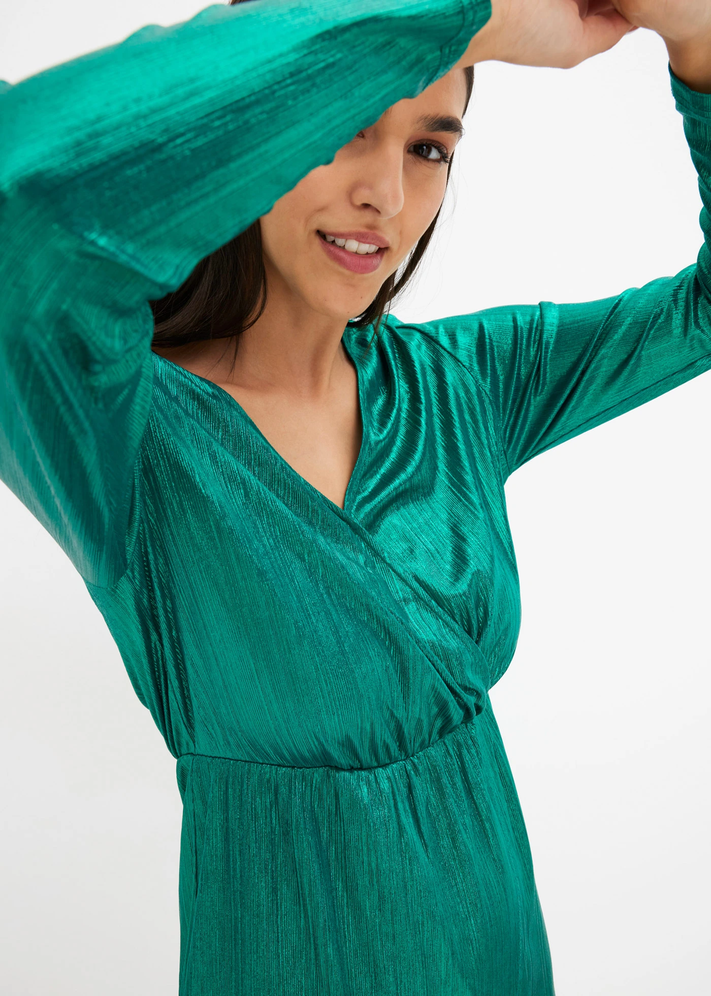 Accentuerende mini jurk • briljantgroen • bonprix online shop