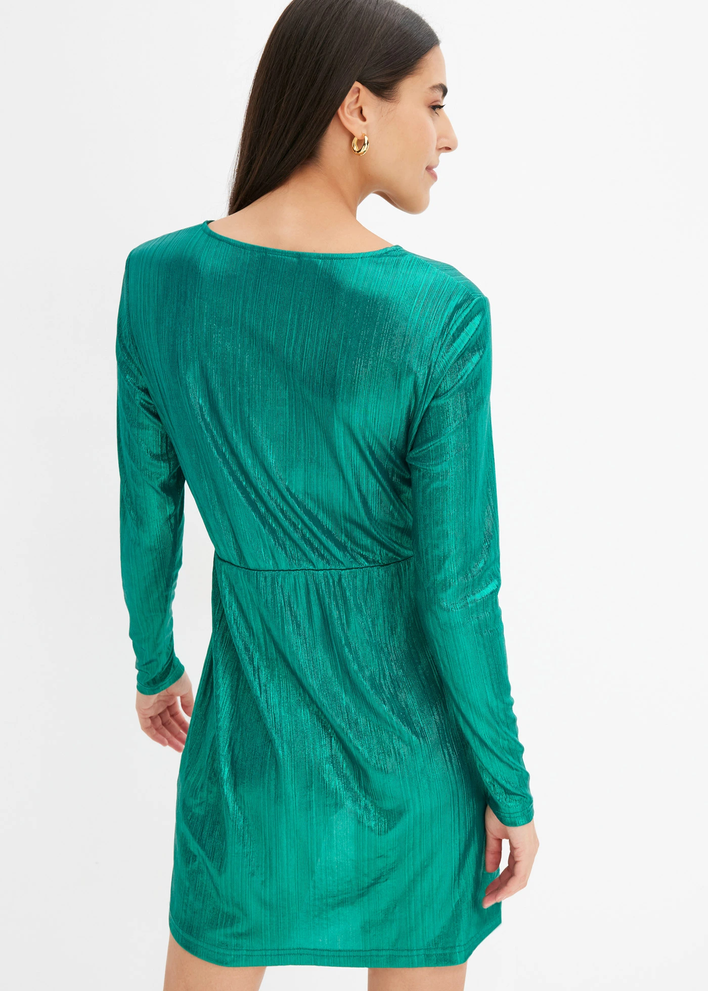 Accentuerende mini jurk • briljantgroen • bonprix online shop