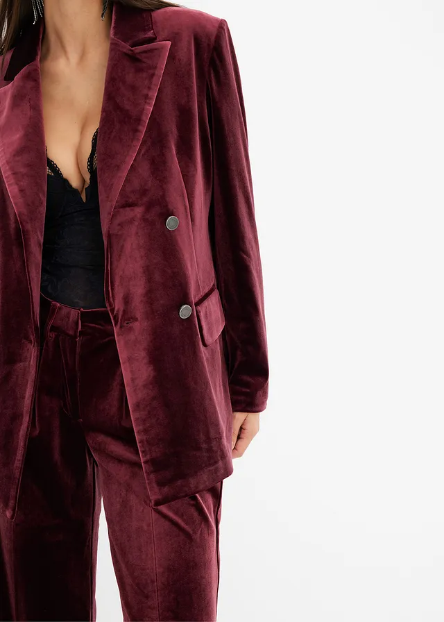 Fluwelen blazer • esdoornrood • product-page.page-title-suffix