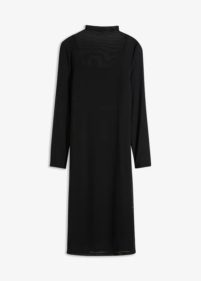 Rochie jerse cu mesh