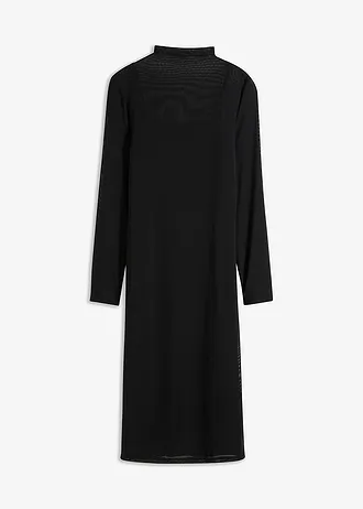 Žerzejové šaty se síťovinou