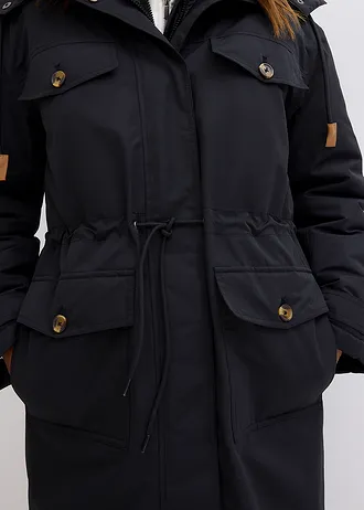 Zimný kabát, 2v1 vzhľad • čierna • obchod bonprix