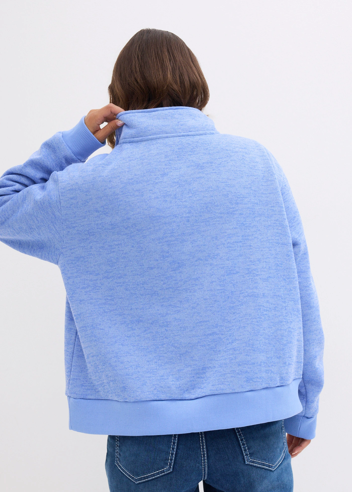 Sweat oversize ultra douillet • bleu nacré • Boutique bonprix