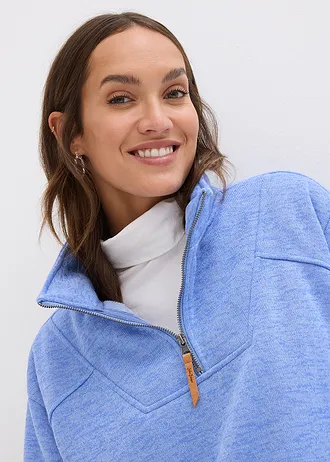 Sweat oversize ultra douillet • bleu nacré • Boutique bonprix