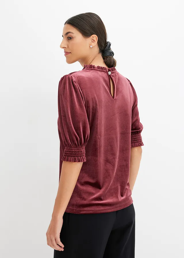T-shirt avec du velours doux • rouge érable • product-page.page-title-suffix