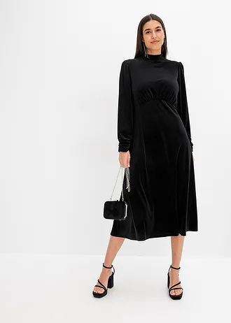Robe midi, Couleur: noir