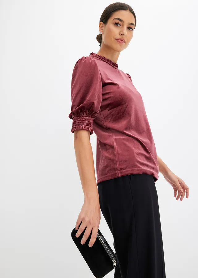T-shirt avec du velours doux • rouge érable • product-page.page-title-suffix