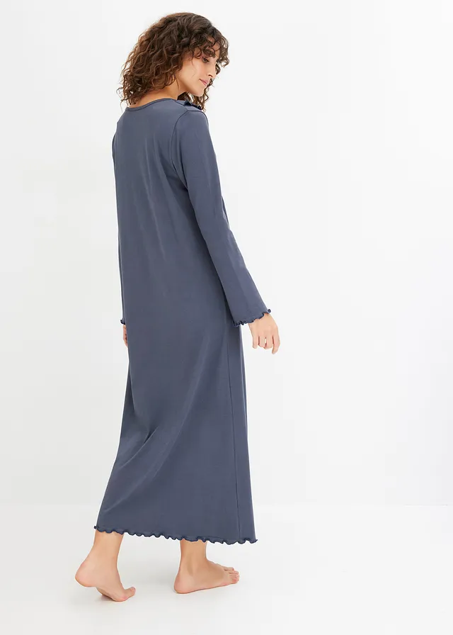 Chemise de nuit à volants • bleu nuit • product-page.page-title-suffix