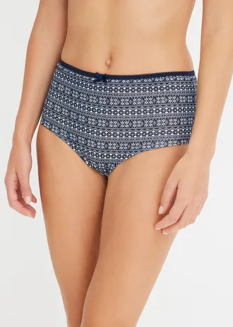 Bokové maxikalhotky s organickou bavlnou (4 ks v balení) • tmavě modrá • bonprix obchod