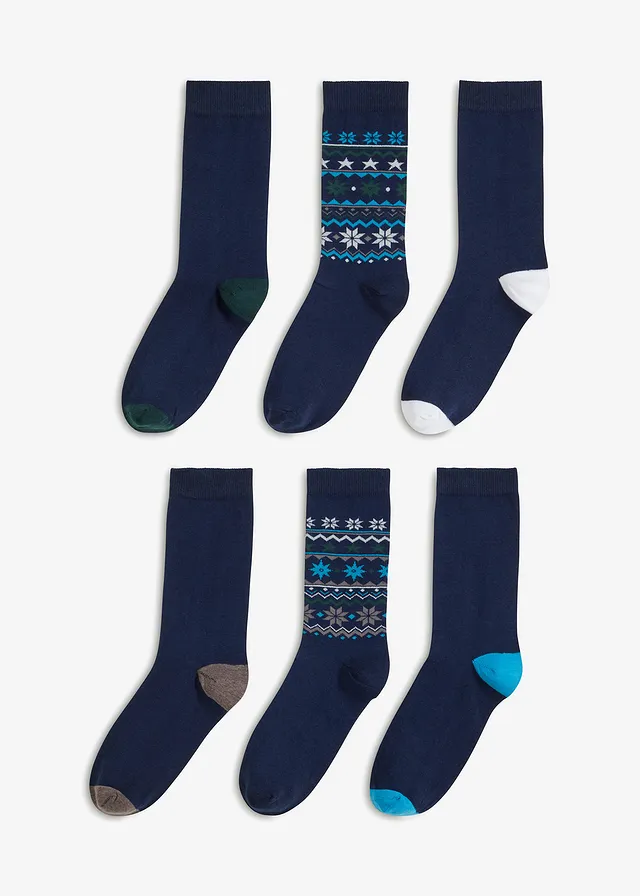 Șosete cu bumbac organic (set/6 perechi)