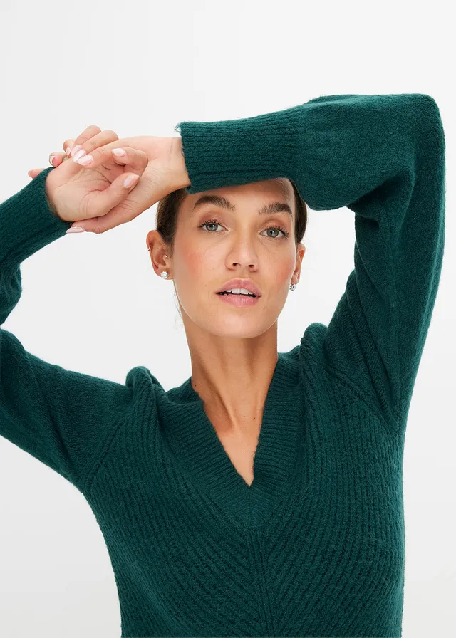 Gebreide jurk • diepgroen • product-page.page-title-suffix