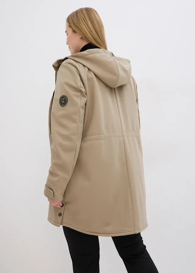 Parka softshell extensible, imperméable, Couleur: new kaki