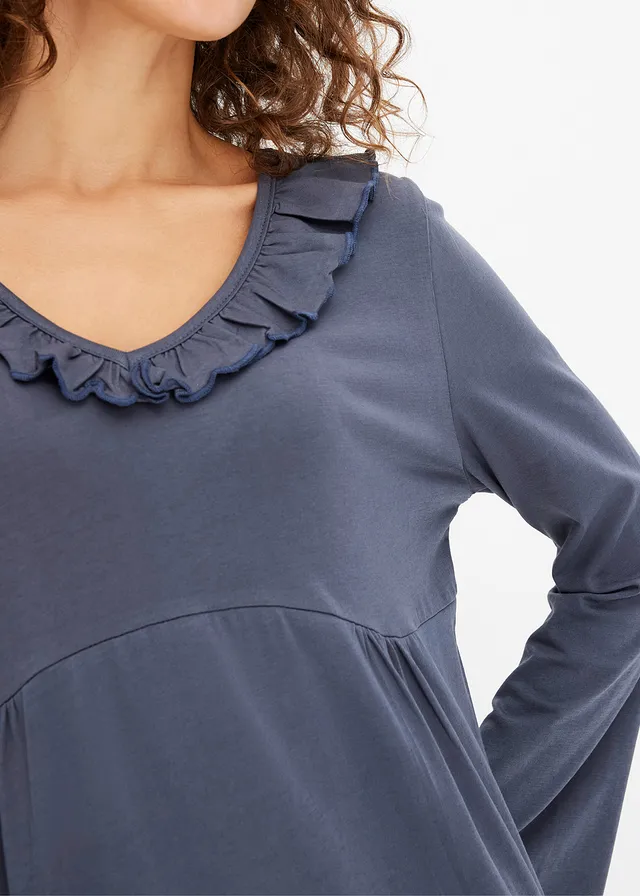 Chemise de nuit à volants • bleu nuit • product-page.page-title-suffix
