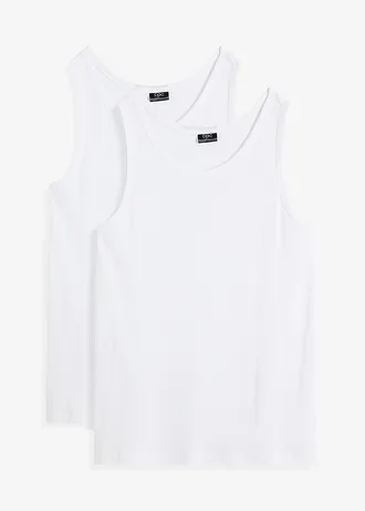 Lot de 2 débardeurs • blanc • Boutique bonprix