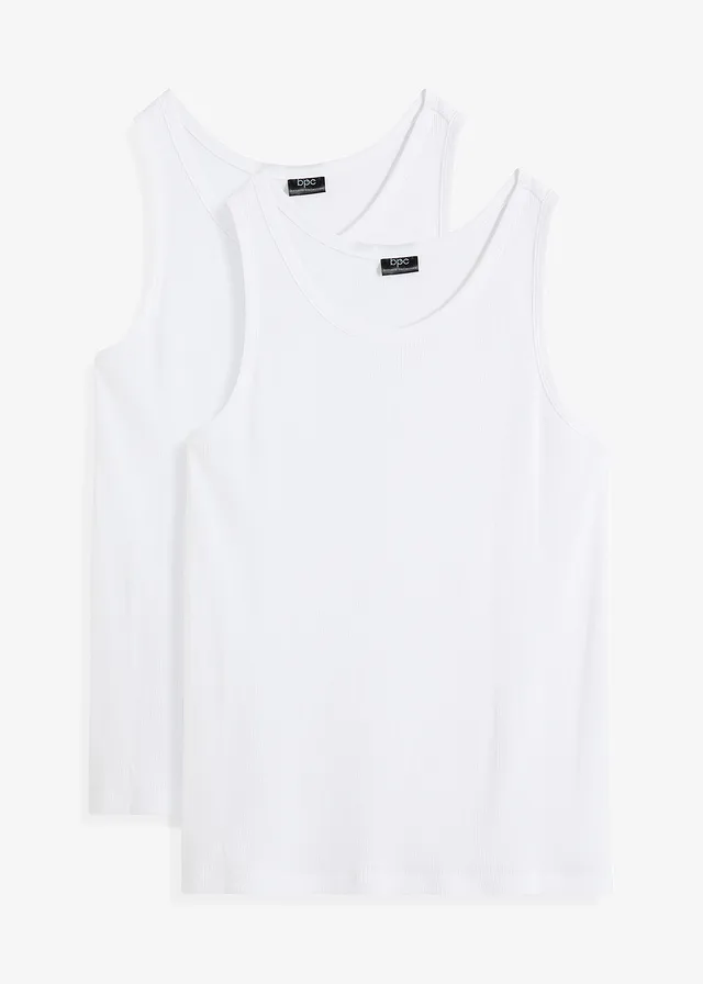 Lot de 2 débardeurs • blanc • Boutique bonprix