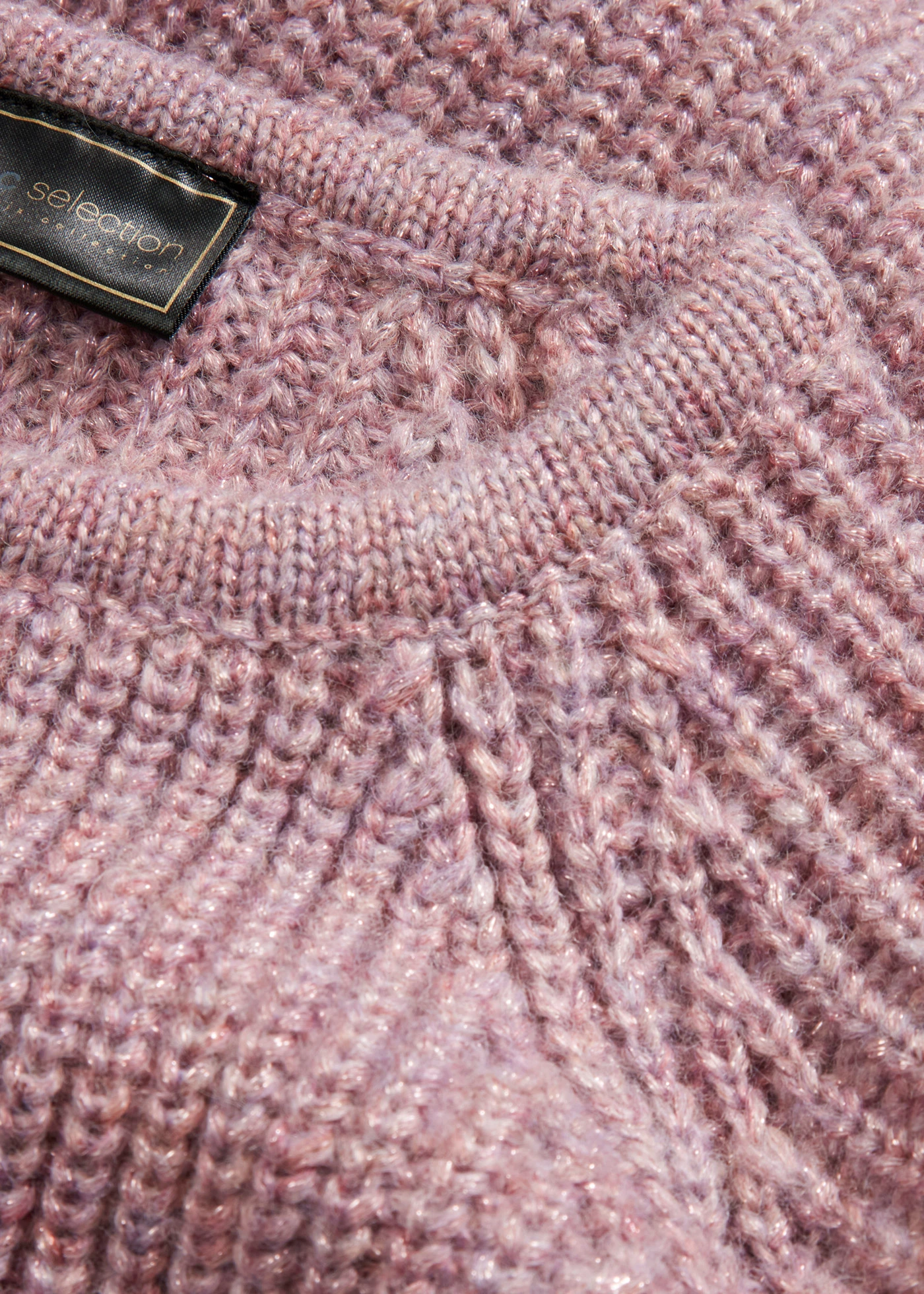 Svetr z hrubé pleteniny se třpytivou přízí • popelavě růžová • bonprix obchod