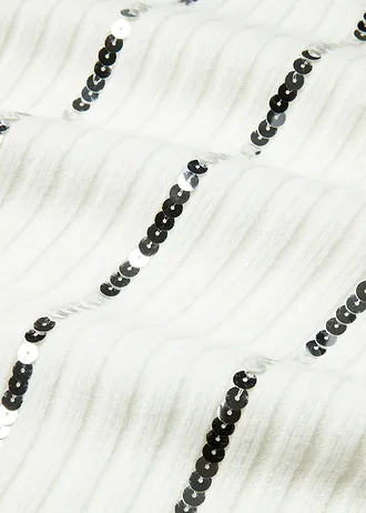 Geribde trui • wolwit-zilver • bonprix online shop