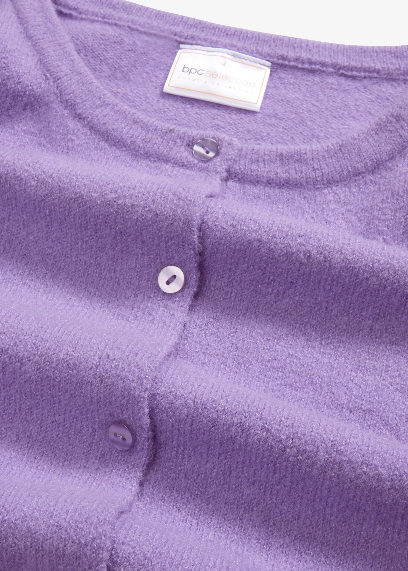 Kabátek z jemné pleteniny • jemně fialová • bonprix obchod