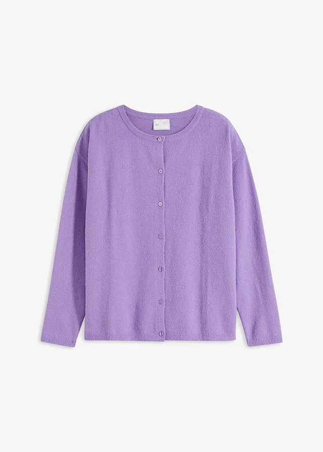 Gilet en fine maille, Couleur: violet tendre