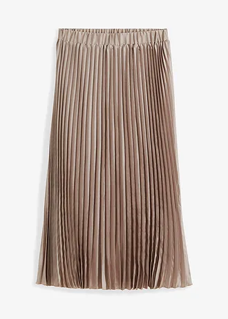 Plissé rok van fijn satijn