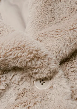 Manteau en peluche • grès • Boutique bonprix