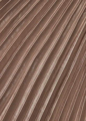 Plissé rok van fijn satijn • natuursteen • bonprix online shop
