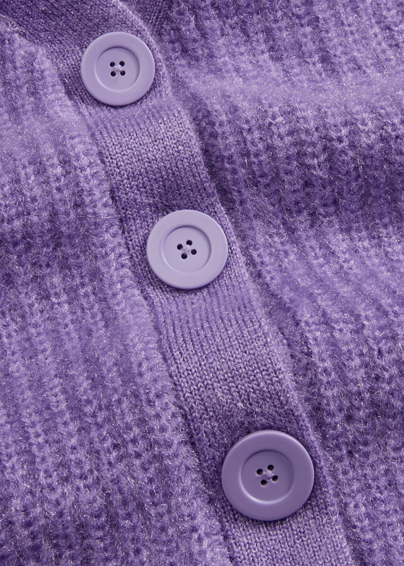 Gilet en grosse maille côtelée • violet tendre • Boutique bonprix