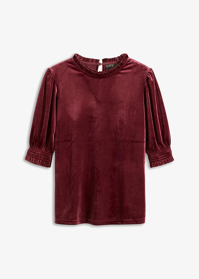 Shirt van zacht fluweel