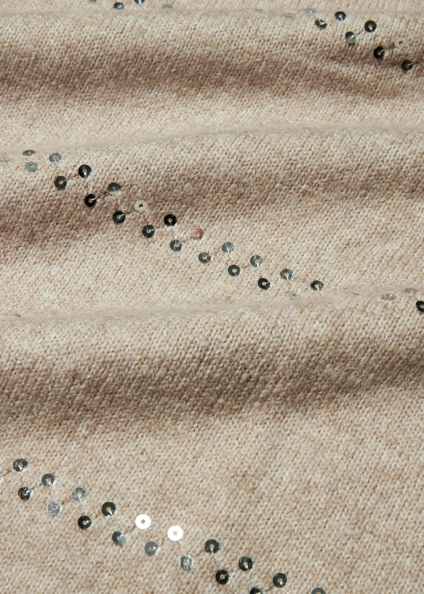 Boxy trui met pailletten • natuursteen gemêleerd • bonprix online shop