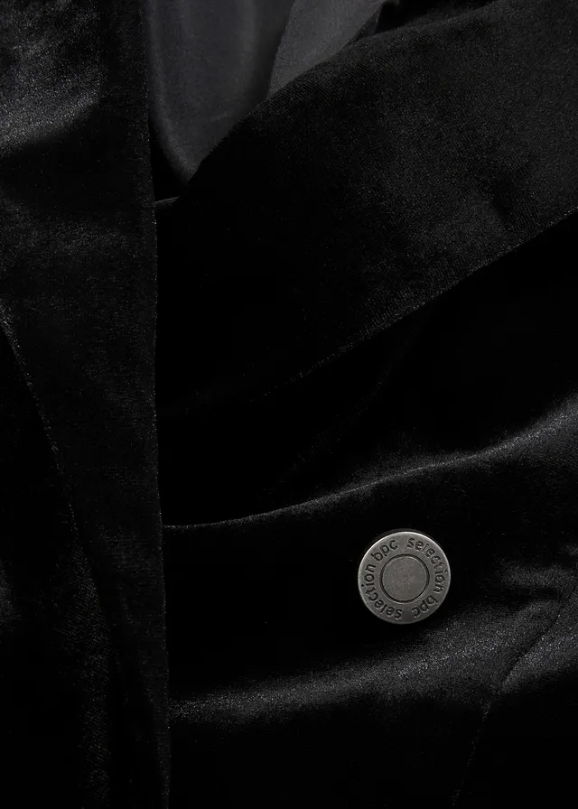Fluwelen blazer • zwart • product-page.page-title-suffix