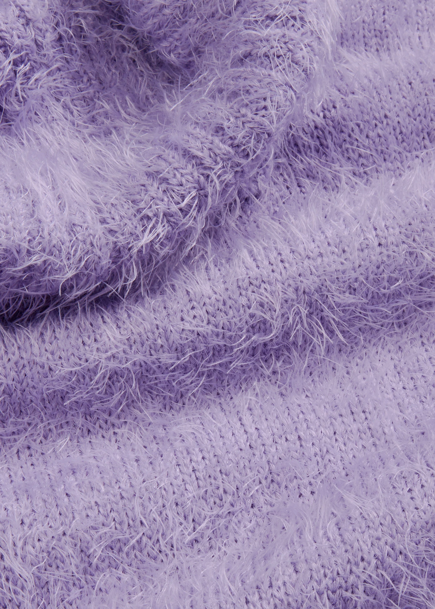 Rolákový svetr z měkké peříčkové příze • jemně fialová • bonprix obchod