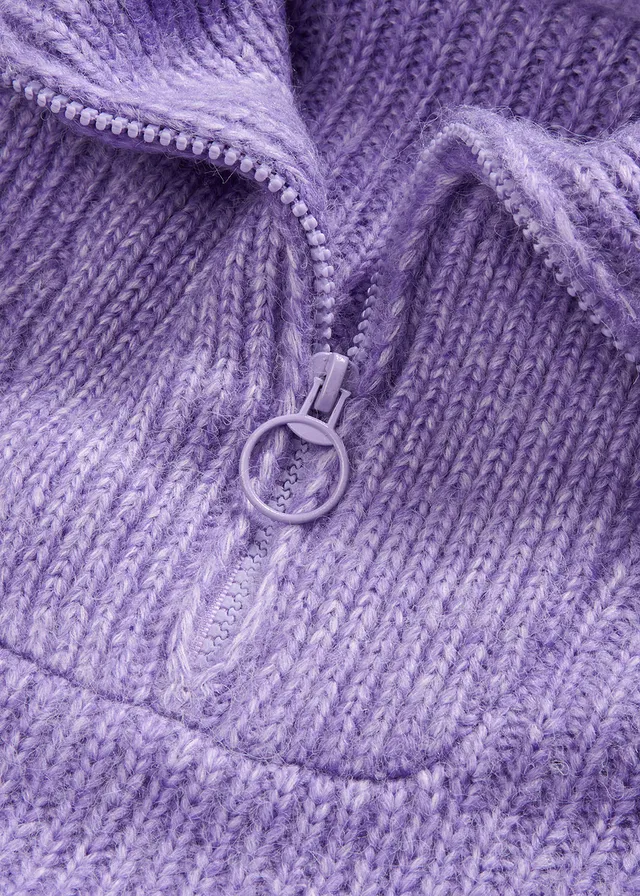 Pull camionneur en maille côtelée • lavande • product-page.page-title-suffix