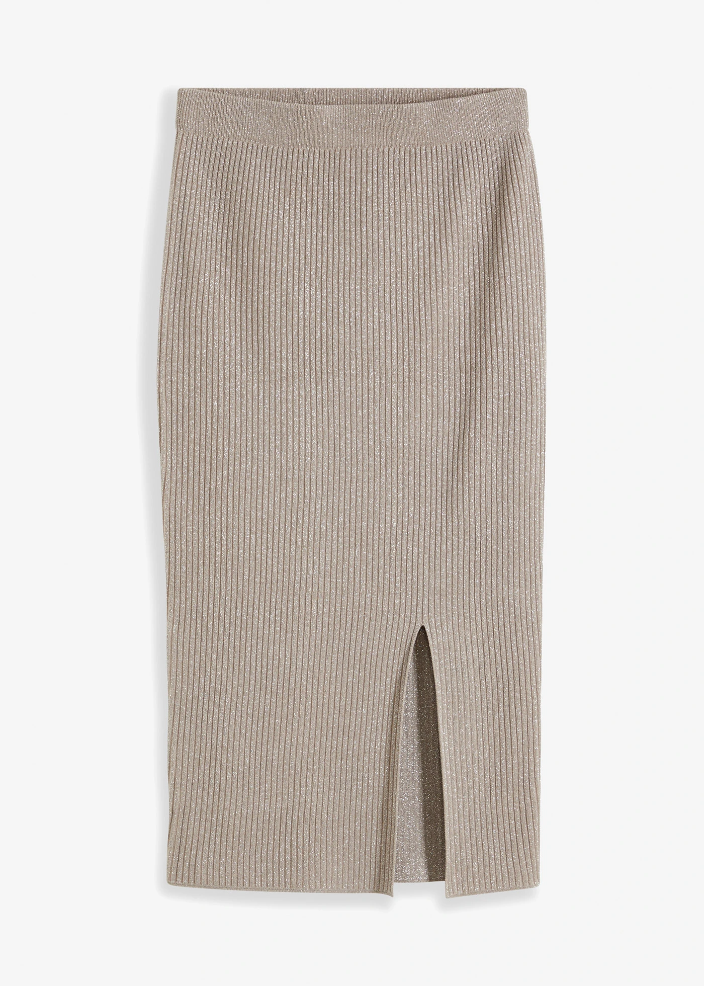 Jupe douce en maille • argenté-grès • Boutique bonprix