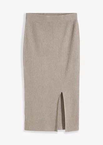 Fustă tricotată din amestec moale de viscoză