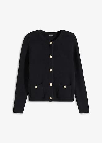 Gilet en maille • noir • Boutique bonprix