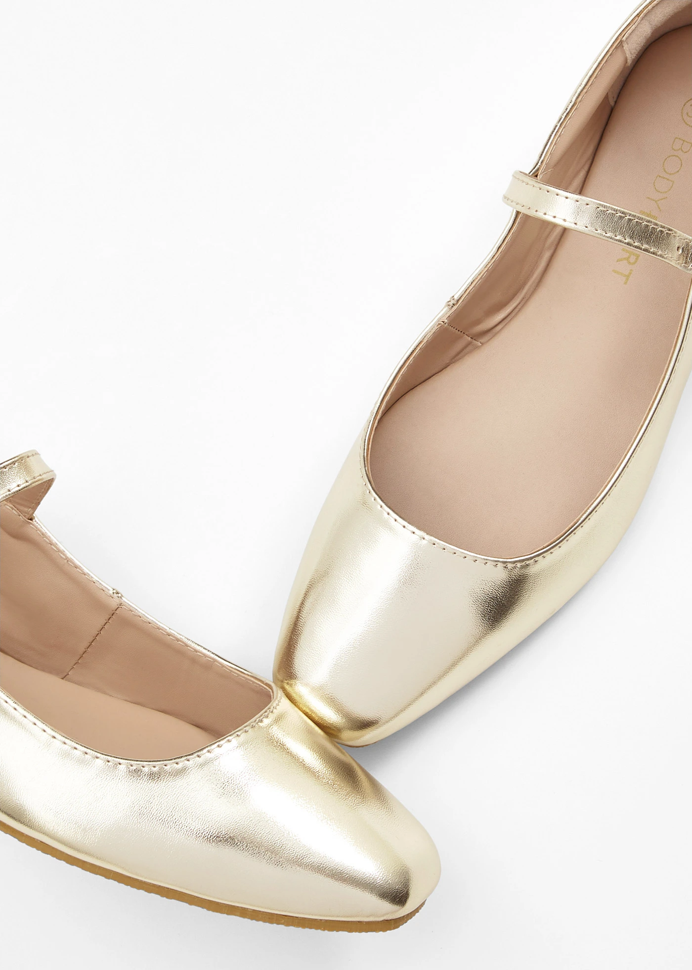 Ballerines à bride • doré • Boutique bonprix