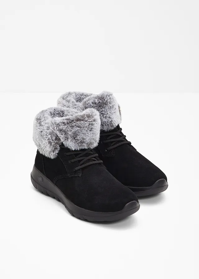 Boots à lacets Skechers, Couleur: noir