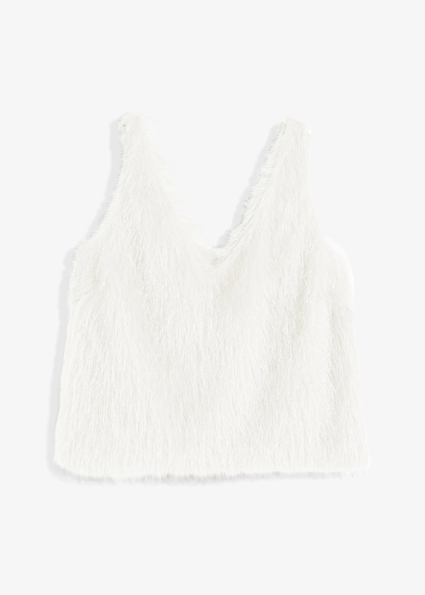 Blousetop met fluffy garen • wolwit • bonprix online shop