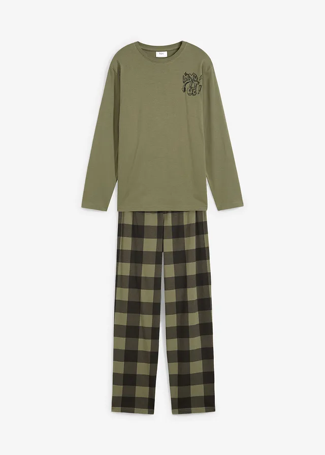 Pijama din bumbac organic 100% (set/2 piese)
