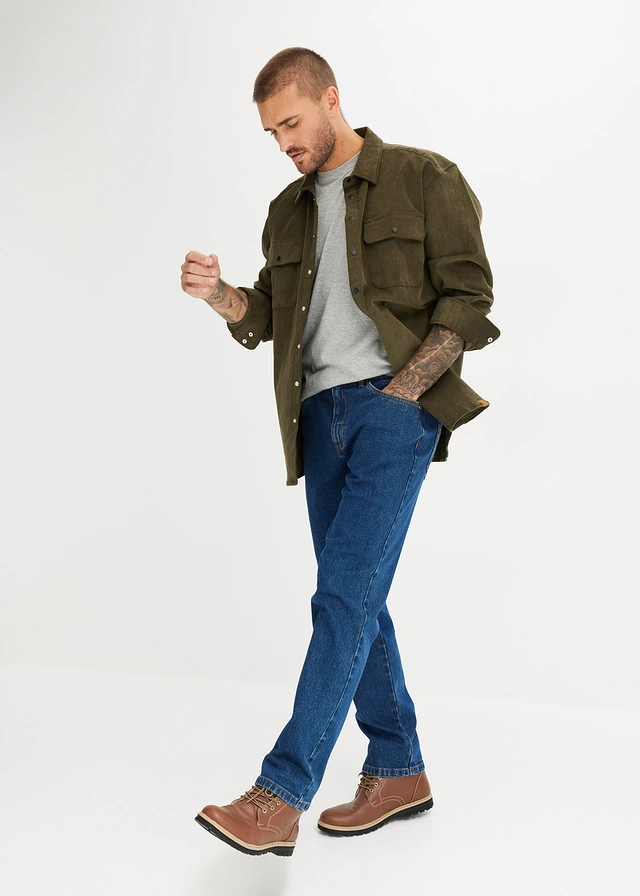 Classic fit jeans, straight • donkerblauw denim • product-page.page-title-suffix