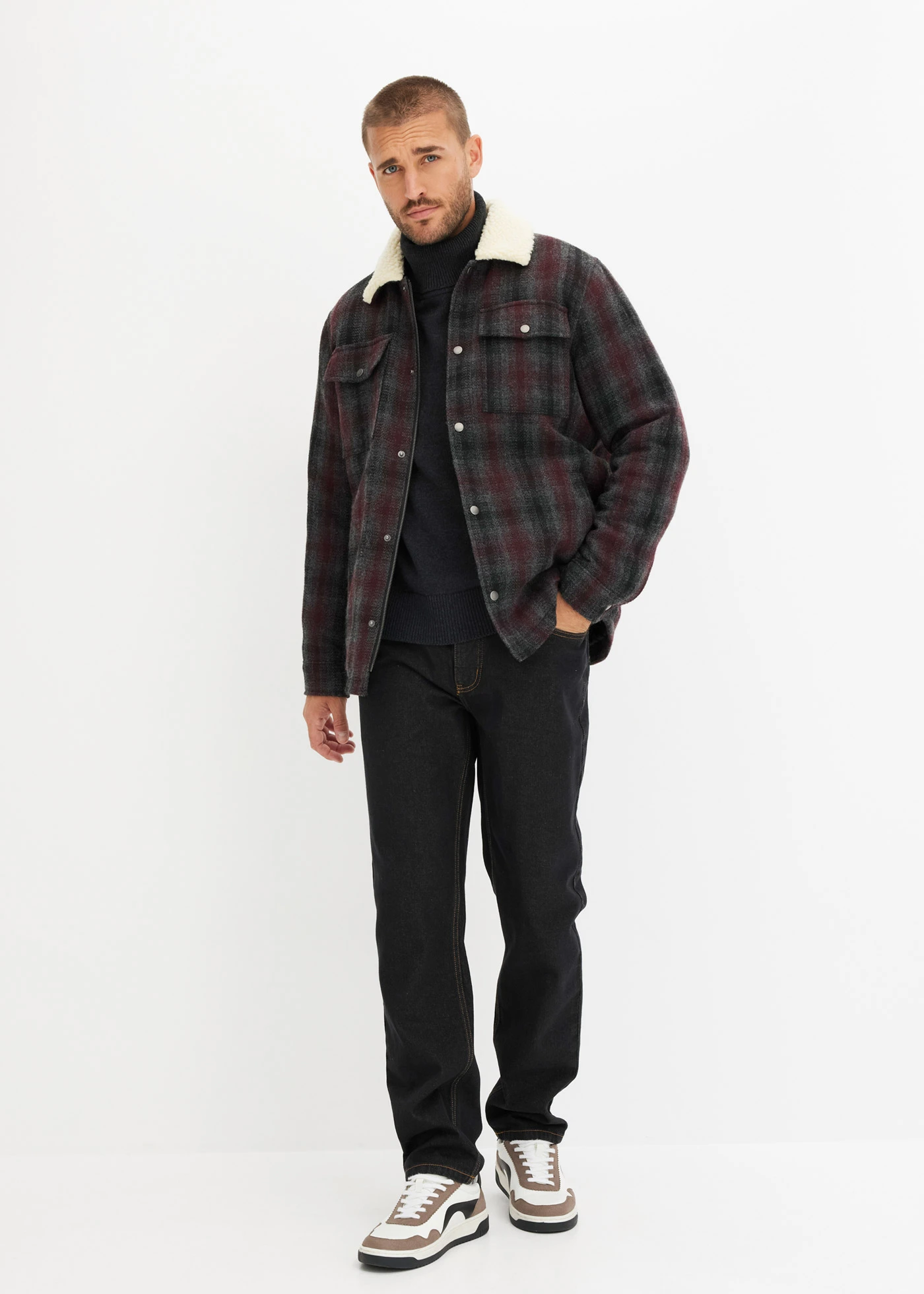 Džíny Regular Fit, Straight • tmavě hnědá • bonprix obchod